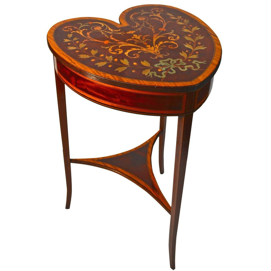 Title: Edwardian Heart Shaped Table | 1stdibs.com | Fine antique furniture,  Furniture, Mackenzie childs furniture added by Spoak Member