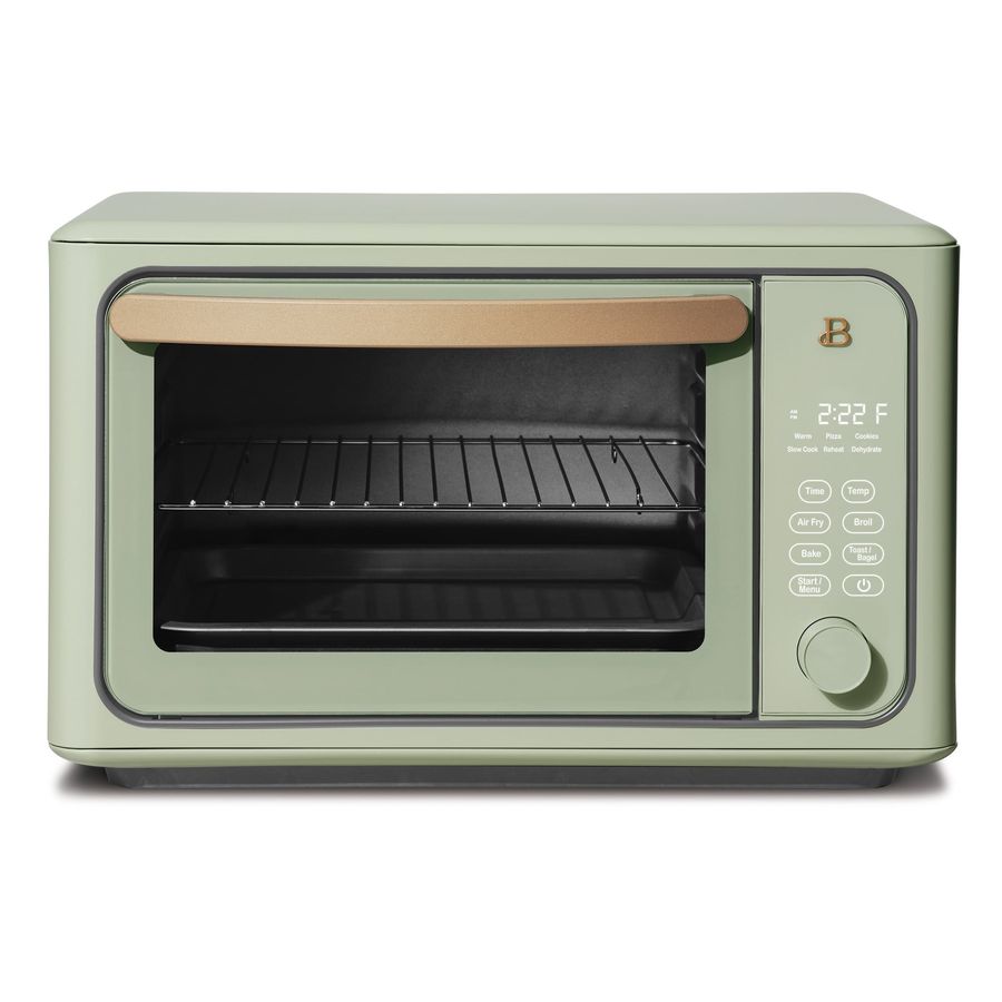 Beautiful 6 Slice Touchscreen Air Fryer Toaster Oven, Sage Green by Drew Barrymore - Walmart.com added by Spoak Member