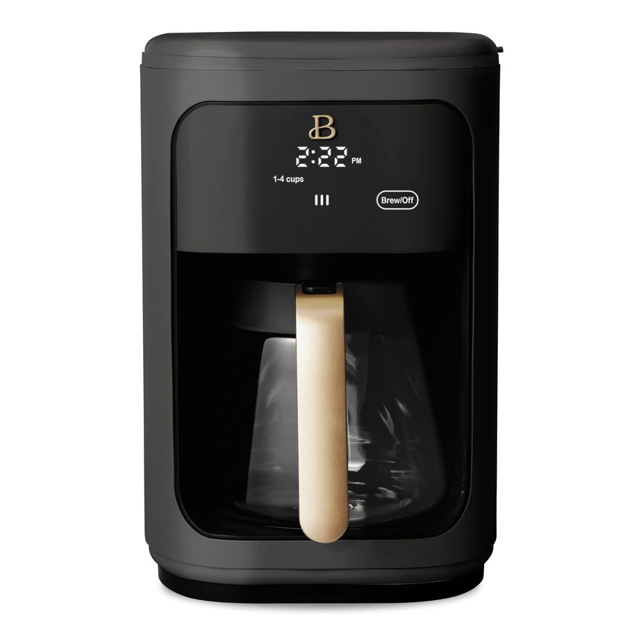 Beautiful 14 Cup Programmable Touchscreen Coffee Maker, Black Sesame by Drew Barrymore - Walmart.com added by Nomadic Nooks