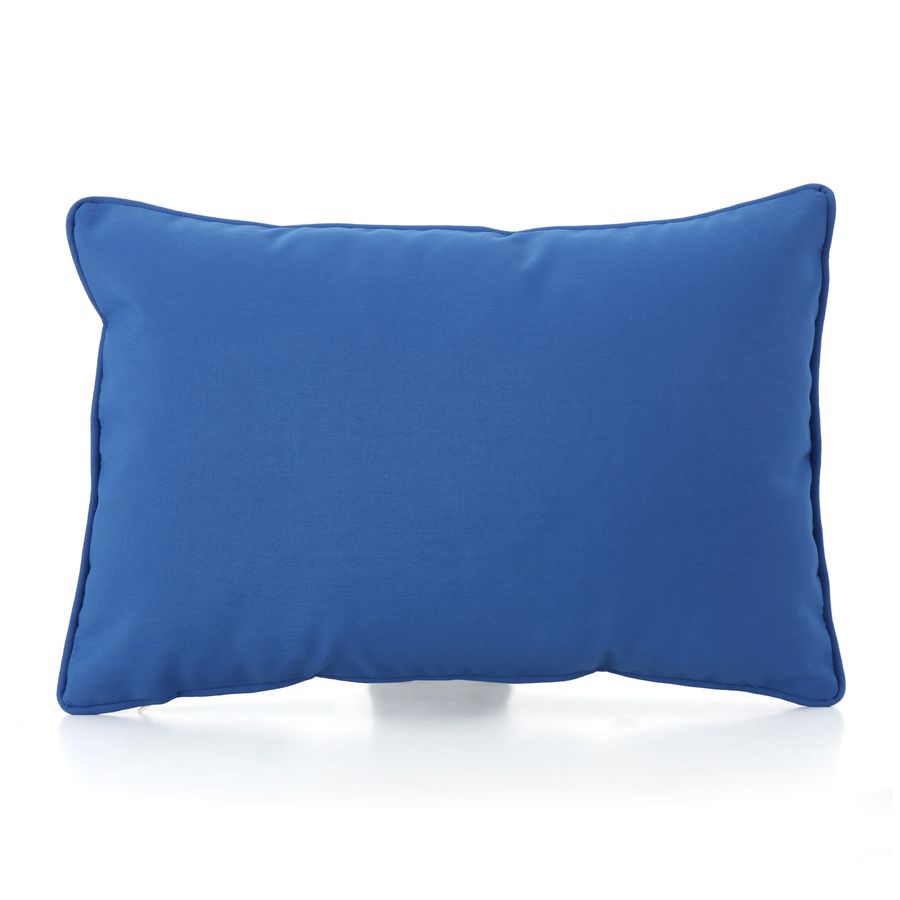 Esme Outdoor 18 x 11.5 in. Water Resistant Fabric Rectangular Pillow, Blue - Walmart.com added by Ally Paul