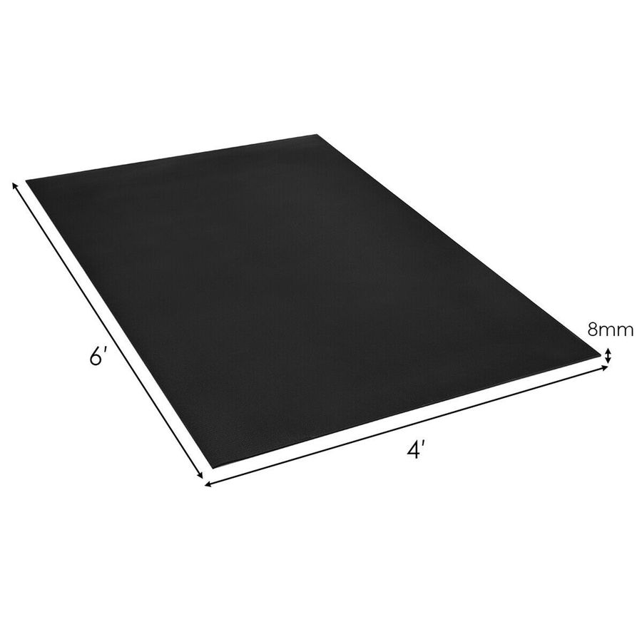 Gymax Large Yoga Mat 6' x 4' x 8 mm Thick Workout Mats for Home Gym Flooring Black - Walmart.com added by Caitlyn Baranano