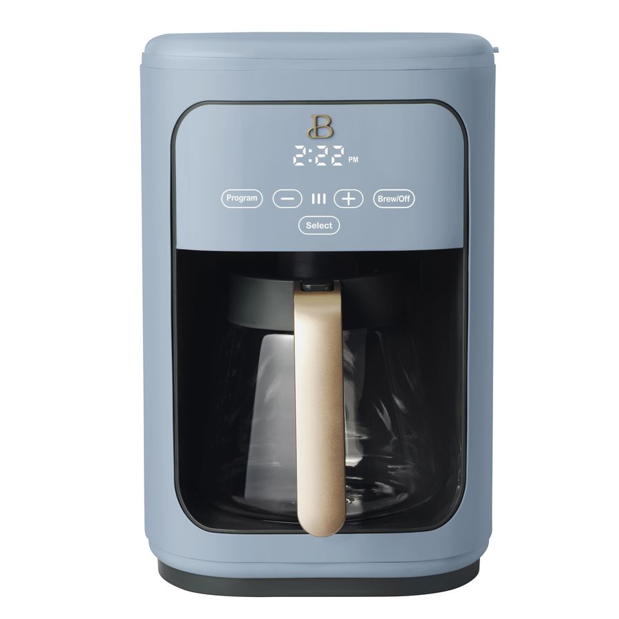 Beautiful 14 Cup Programmable Touchscreen Coffee Maker, Cornflower Blue by Drew Barrymore - Walmart.com added by Erica Ramon