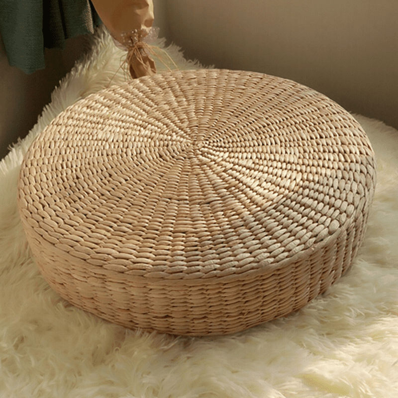40CM Round Pouf Tatami Cushion Chair Floor Sit Mat Meditation Soft Yoga Seat Mat Natural Straw Home Garden Patio Restaurant Seat - Walmart.com added by erika grossman