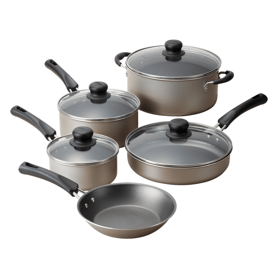 Tramontina 9-Piece Non-Stick Cookware Set, Champagne - Walmart.com added by Sarah Jackson