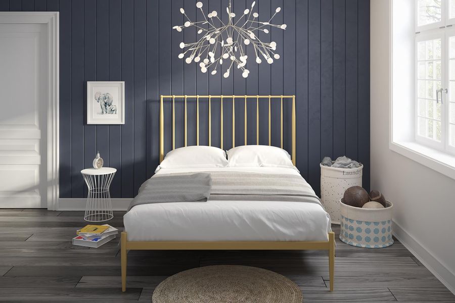 DHP Giulia Modern Metal Bed, Gold, Twin - Walmart.com added by Sarah Jackson