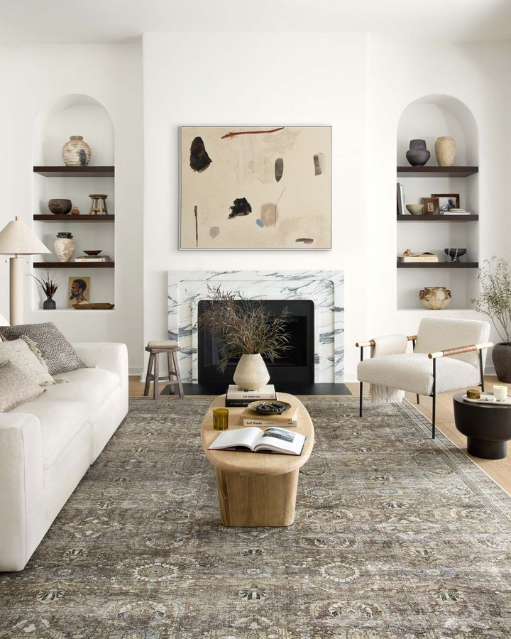 Loloi II Layla Printed LAY-13 Area Rug 9'6" x 14' in Antique, Moss added by Kate Lynn Nemett