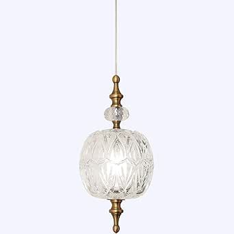 TLOLGT Antique Delicate Decorative Pattern Glass Ceiling Pendant Lighting Adjustable Mini Pendant Light for Kitchen Island Dining Room Bedroom with Original Design added by Joelle Cullimore