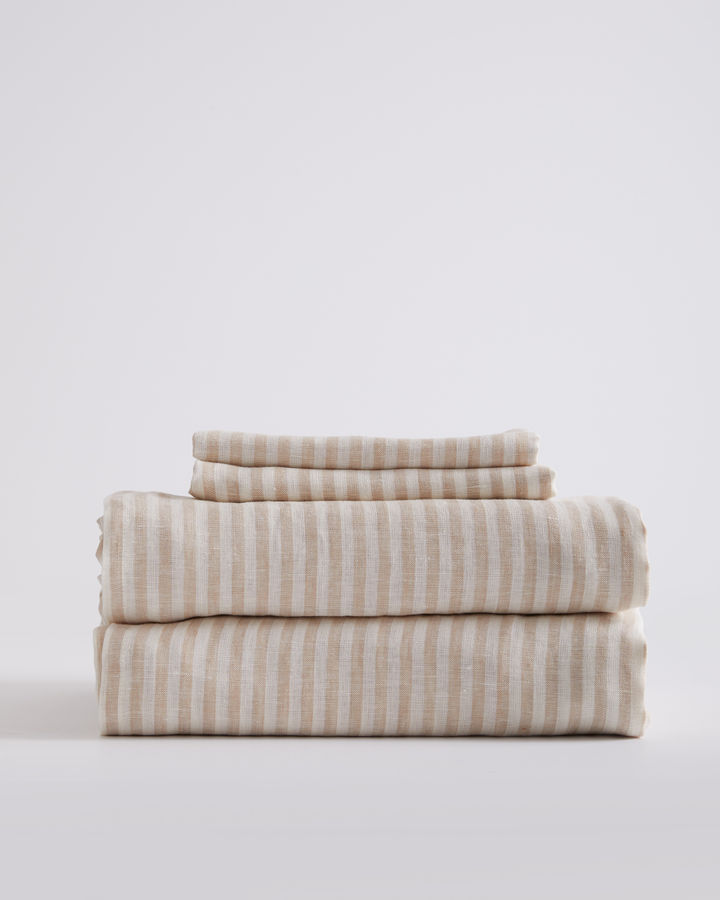 European Linen Stripe Sheet Set | Quince added by Liz Nevil-Smith