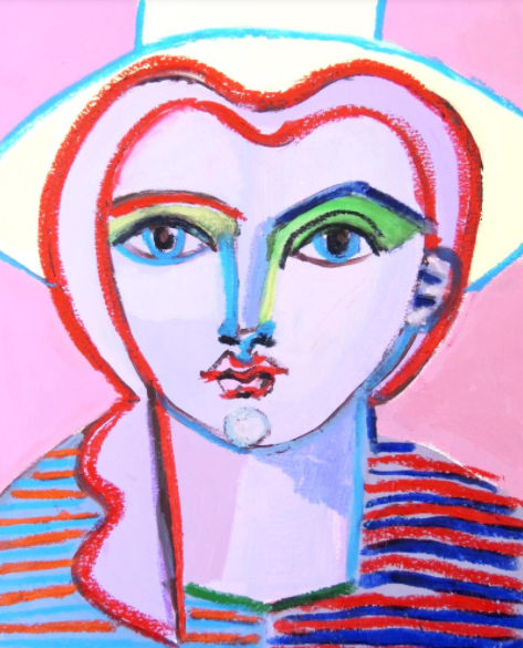 Lady in Yellow Hat Print added by Spoak Member