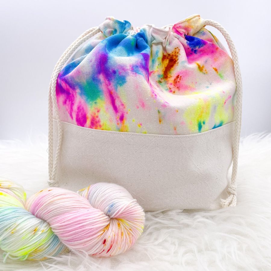 Hand dyed project bag added by Spoak Member