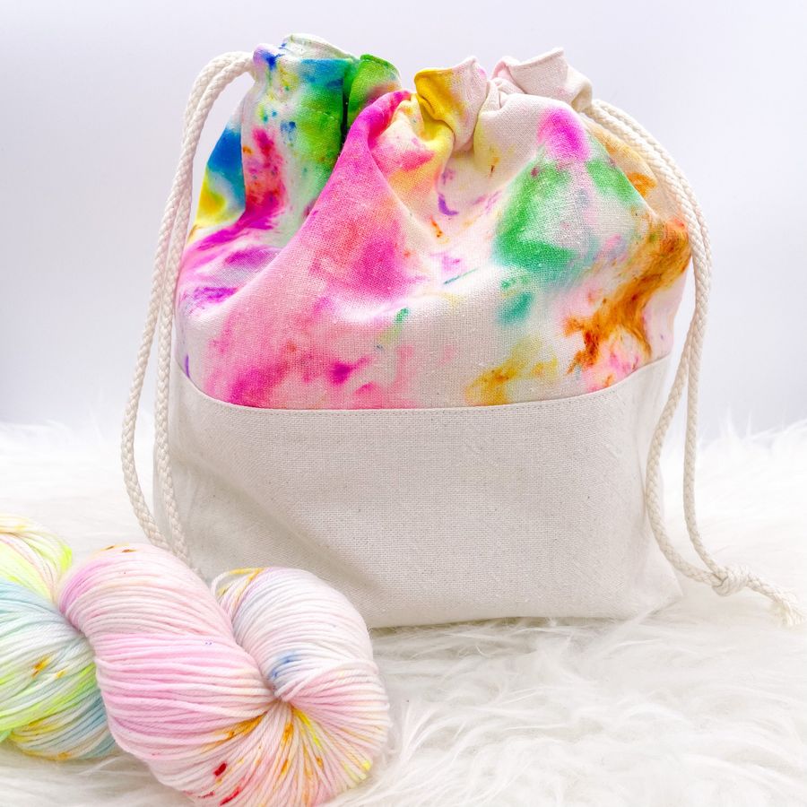 Hand dyed project bag added by Spoak Member