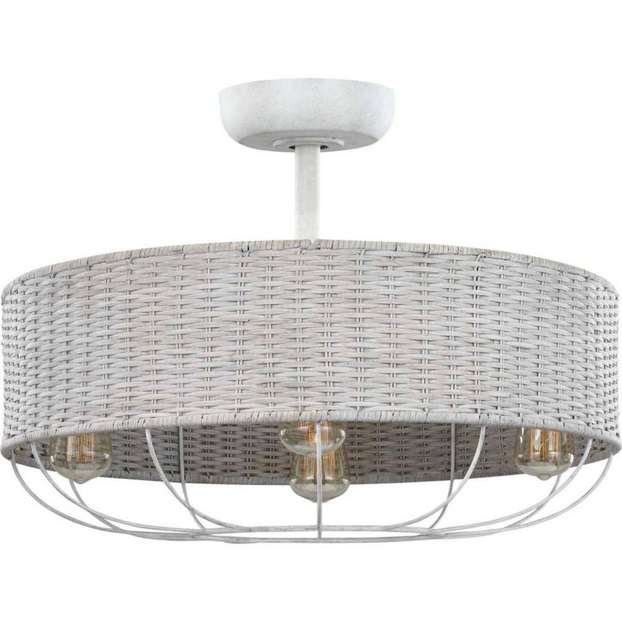 Progress Lighting Calera 25 in. Indoor/Outdoor Cottage White Dual Mount Ceiling Fan with Light and Remote Control P250033-151-WB added by Megan Stephenson