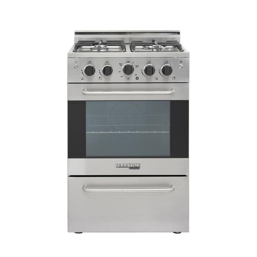 Unique Prestige 24 in. 2.3 cu. ft. Gas Range with Convection Oven and Sealed Burners in Stainless Steel UGP-24V PC1 S/S added by Lyss Wallace