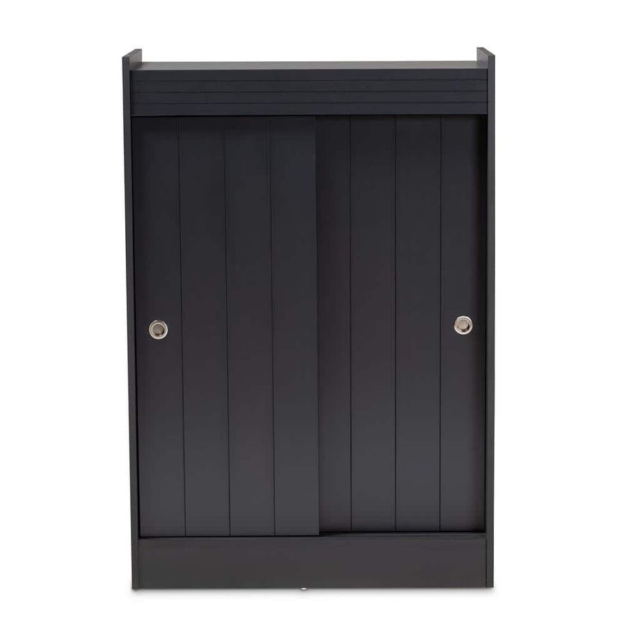 45.1 in. H x 30.6 in. W  Gray Wood Shoe Storage Cabinet added by Rachel Fedorov