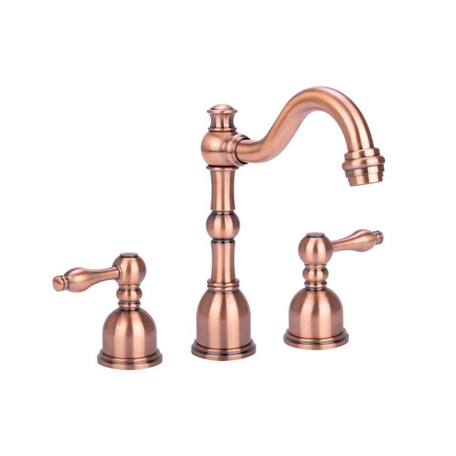 Victorian 8 in. Widespread 2-Handle High-Arc Bathroom Faucet in Antique Copper added by Rose Waugh