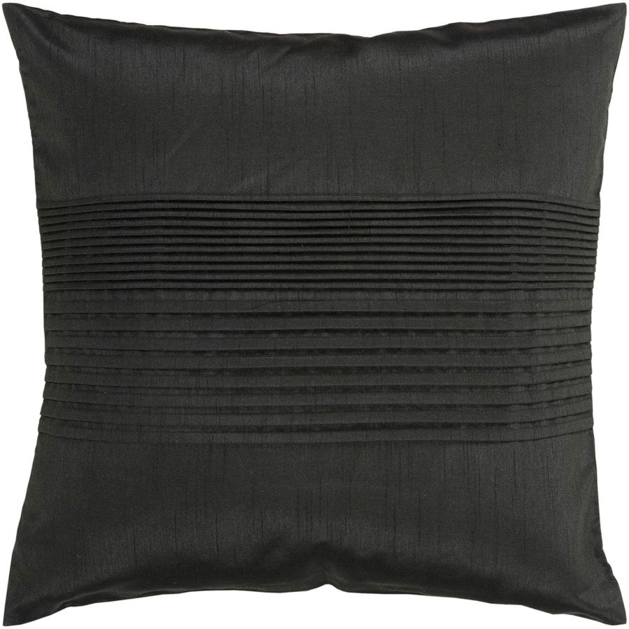 Virgili Black Solid Polyester Throw Pillow added by Emma Kitching
