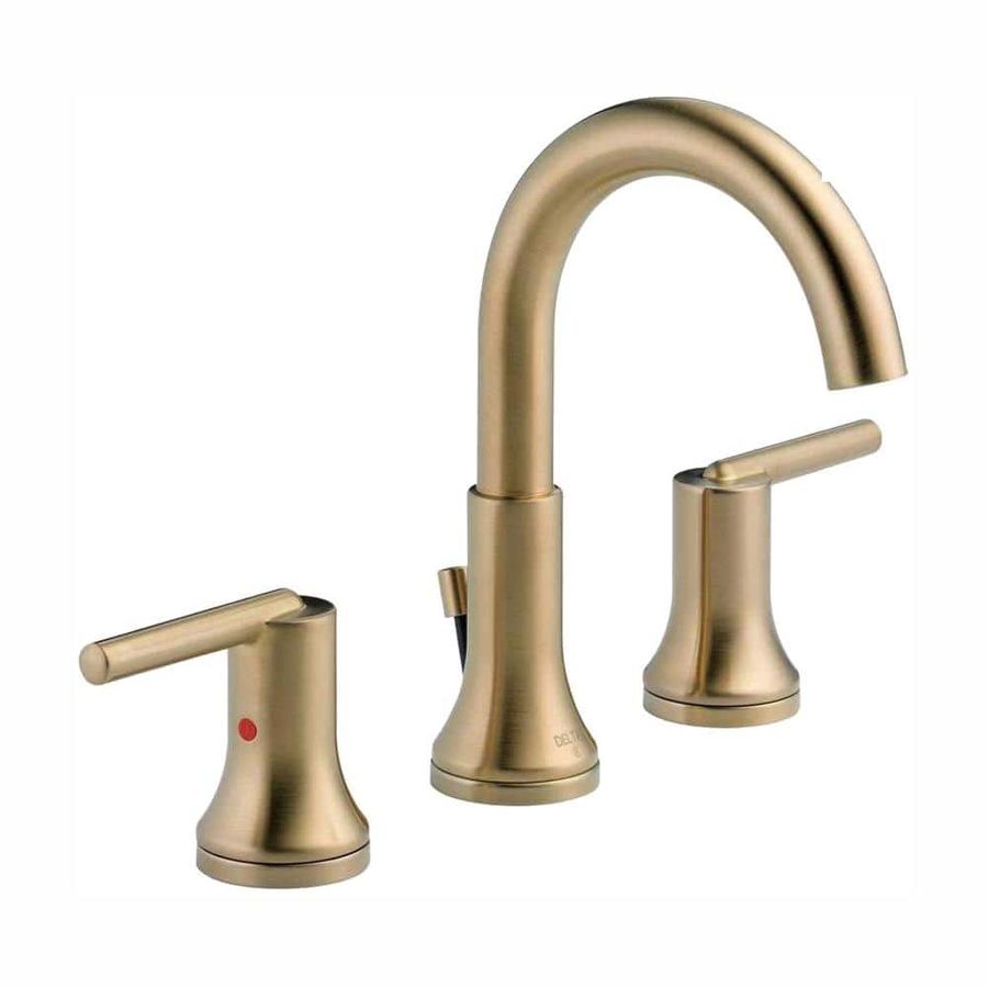 Delta Trinsic 8 in. Widespread 2-Handle Bathroom Faucet with Metal Drain Assembly in Champagne Bronze 3559-CZMPU-DST added by Liz Kirby