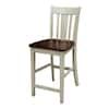 International Concepts San Remo 24 in. Almond and Espresso Bar Stool S12-102 added by Brittainey Lauridsen