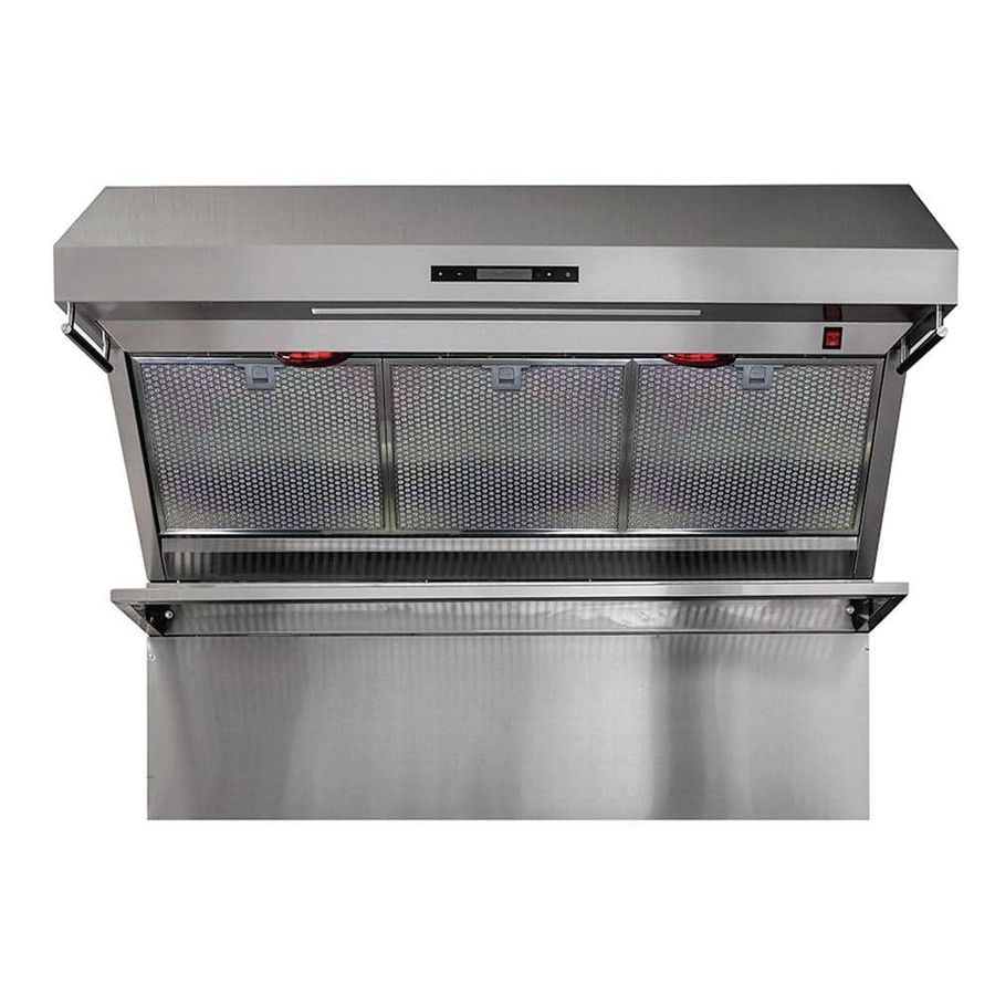 Forno Savona 48 in. Wall Mount Range Hood With Red Light Warmers/Shelf/Back Splash Hybrid Filters in Stainless Steel FRHWM5029-48HB - The Home Depot added by Annastasia Valmas-Mann