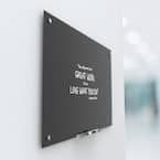 U Brands 70 in. x 35 in. Black Surface Frameless Glass Dry Erase Board added by Erica Williams
