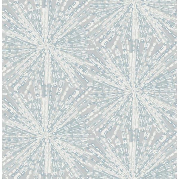 NuWallpaper Grey Blue Sunburst Peel and Stick Wallpaper-LLS4118 - The Home Depot added by Kate Lynn Nemett