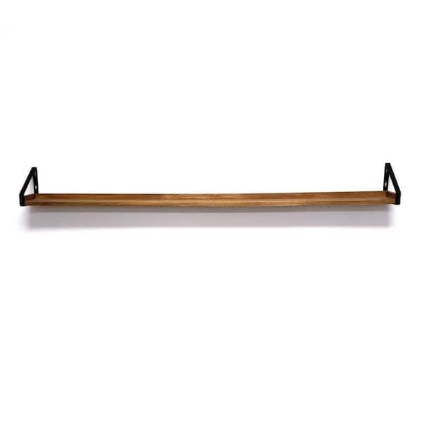 60 in. W x 5 in. D x 6 in. H Real Wood Rustic Farmhouse Collection Warm Mango Decorative Wall Shelf Ledge added by Saphrin Pediford