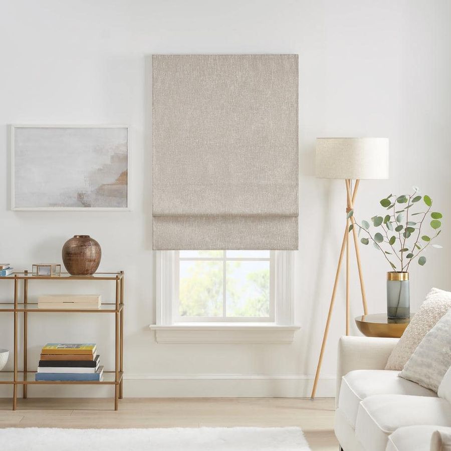 Eclipse Drew Linen Cordless Blackout Polyester Roman Shade 31 in. W x 64 in. L 22716800922 - The Home Depot added by Ashley Reuter