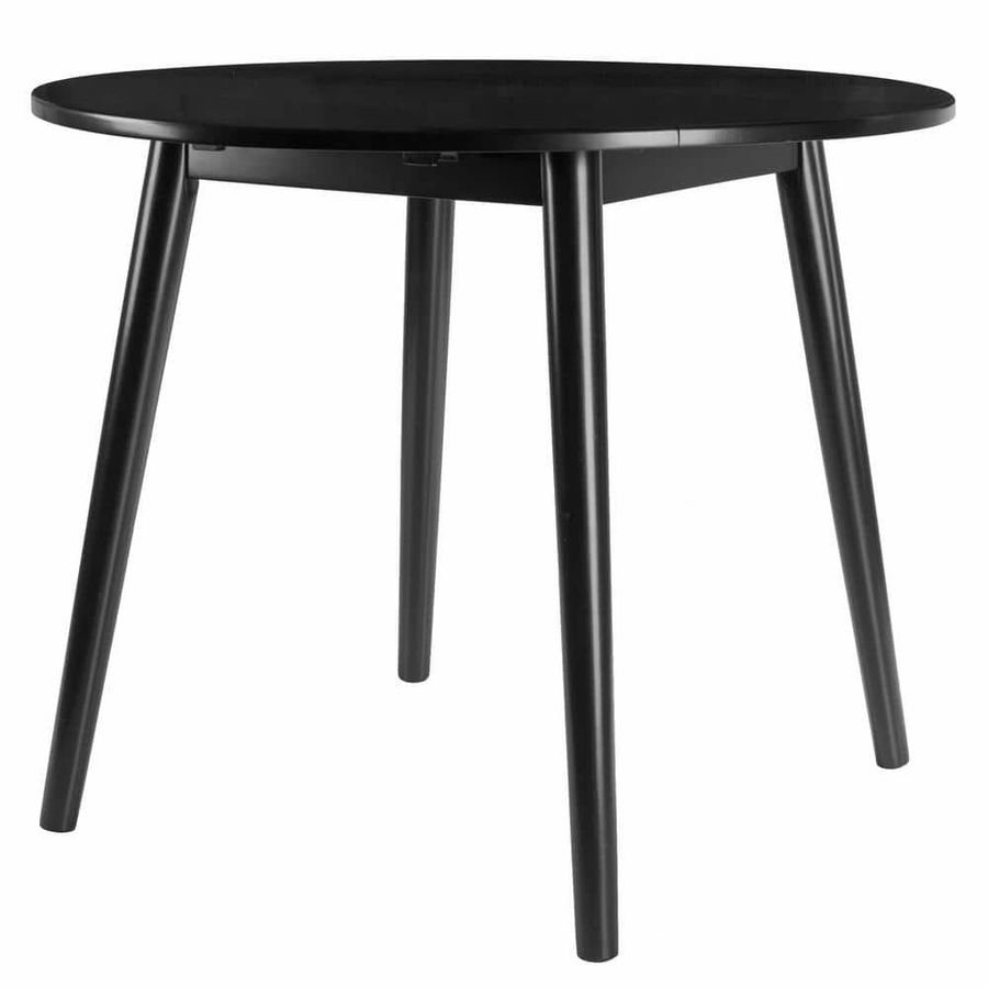 Winsome Wood Moreno 36 in. Black Round Drop Leaf Table 20036 - The Home Depot added by Lauren Calero