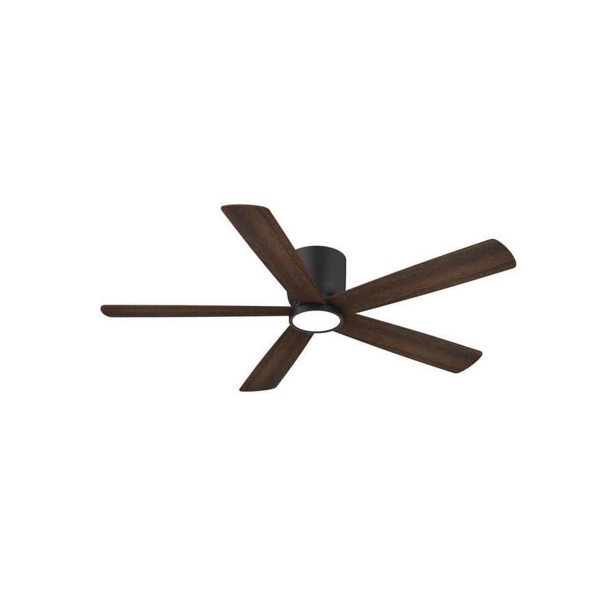 Home Decorators Collection Britton 52 in. Integrated LED Indoor Matte Black Ceiling Fan with Light Kit and Remote Control SW19110 MBK added by Megan Stephenson