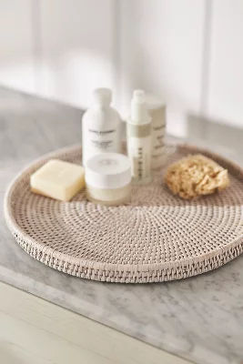 Handwoven Rattan Round Tray added by Spoak Member