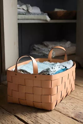 Wide Weave Leather Basket added by Spoak Member