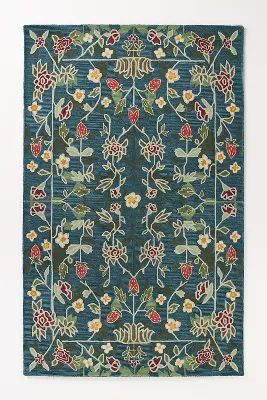 Wool Hand-Tufted Floral Strawberry Rug added by Spoak Member