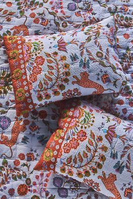 Kelcey Organic Cotton Printed Shams, Set of 2 added by Spoak Member