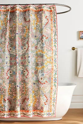 Lacey Organic Cotton Printed Shower Curtain added by Spoak Member