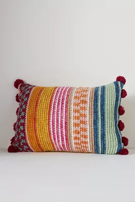 Woven Fabiana Indoor/Outdoor Pillow added by Hillary Giampietro