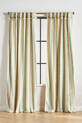 Pieced Stripe Cotton Blend Woven Curtain added by Spoak Member