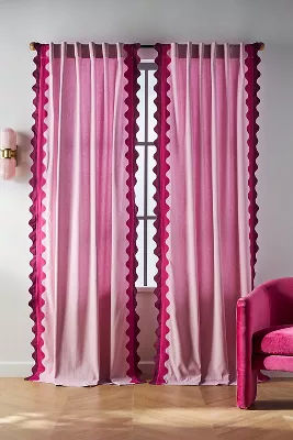 Maeve by Anthropologie Scalloped Cotton Curtain added by Spoak Member