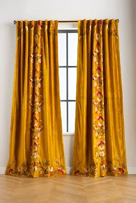 Fiori Velvet Embroidered Floral Blackout Curtain added by Spoak Member