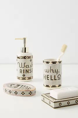 The Bistro Tile Stoneware Bath Collection added by Spoak Member