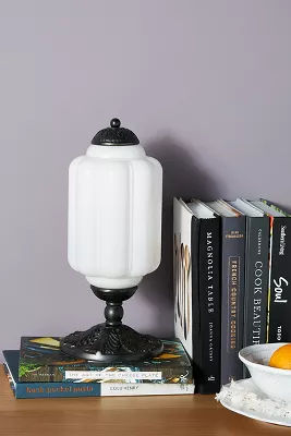 The Eloise Scallop Milk Glass Table Lamp added by Spoak Member