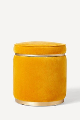 Velvet Stasia Stool 17.5"H, 16" diameter added by Jamie Stellato