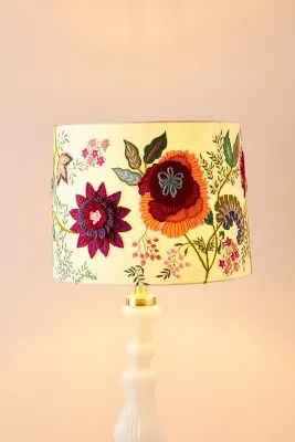 Ornate Flower Embroidered Drum Lamp Shade added by Spoak Member