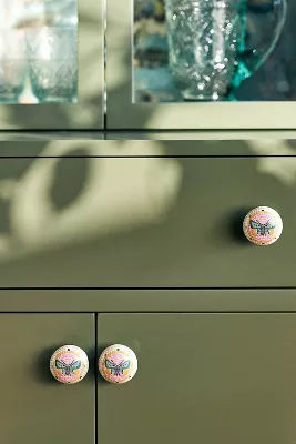 The Bistro Tile Stoneware Knobs, Set of 2: Garden Edition added by Spoak Member