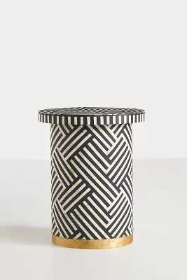 Optical Inlay Side Table added by Eliza Teixeira