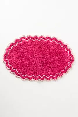 Rosita Cotton Scalloped Oval Bath Mat added by Spoak Member
