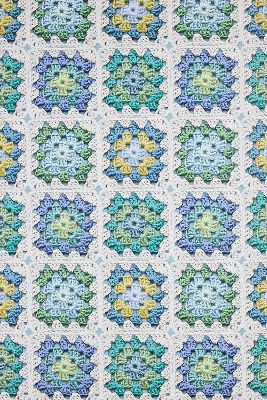 Lingua Franca Granny Squares Geometric Floral Crochet Wallpaper added by Spoak Member