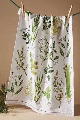 Types Of Herbs Dish Towel added by Spoak Member