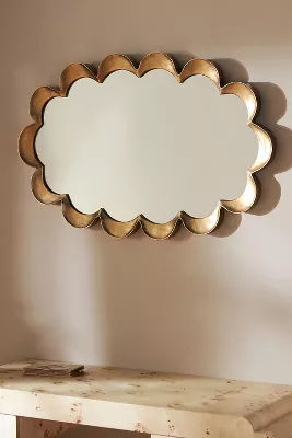 Steel Scalloped Oval Mirror added by Spoak Member