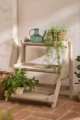 3-Tier Folding Teak Plant Stand added by Spoak Member
