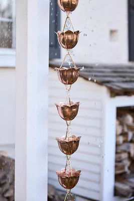 Water Lily Copper + Brass Rain Chain added by Spoak Member